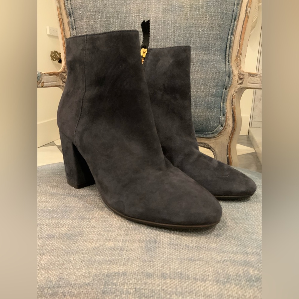 Boden Navy Suede Ankle Boots